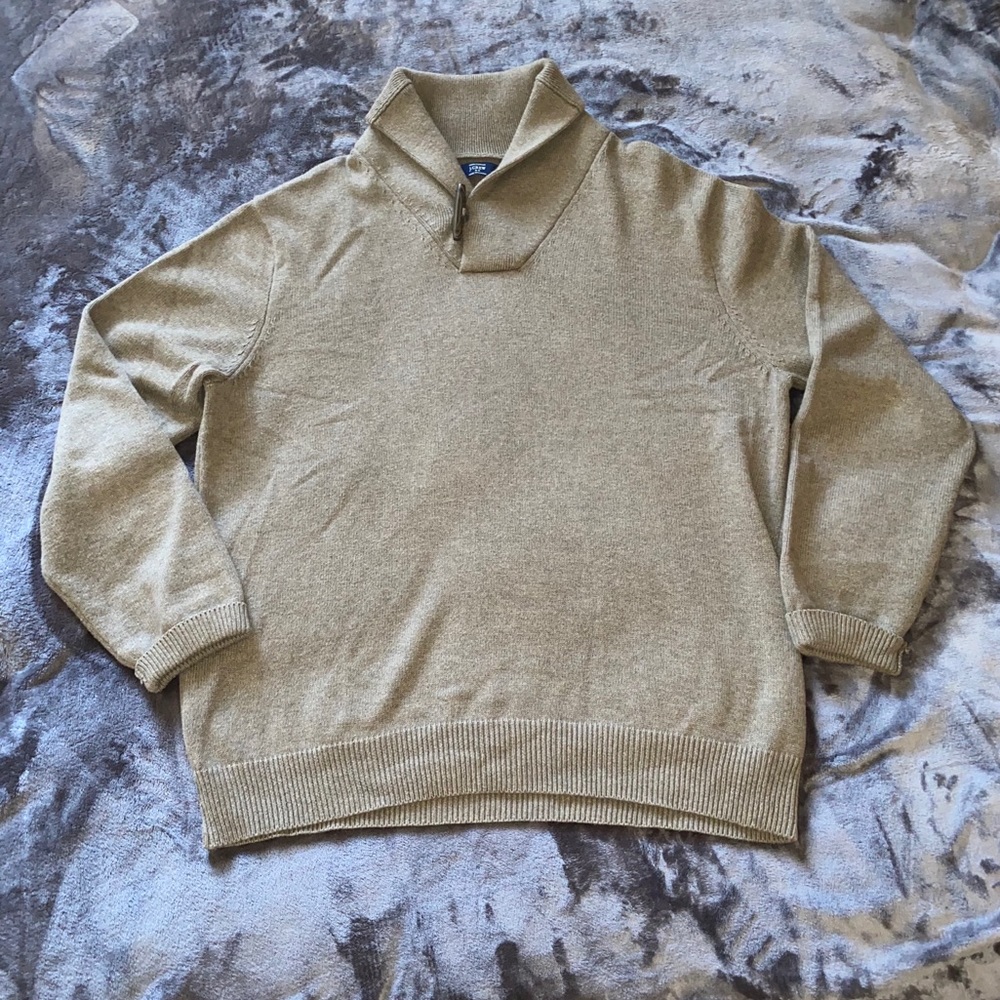 Men’s light brown J Crew sweater, Size XL